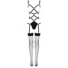 Livco Corsetti Fashion - Thiara Lc 20213 Ensemble Corps + Bas Noir L/Xl
